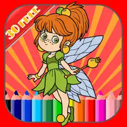 Princessfairy and Mermaid Coloring Marker For Girl app icon
