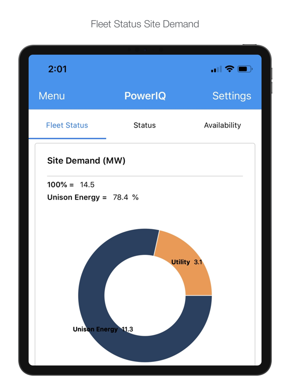 Power IQ Mobile iPad screenshot 1 - Business app