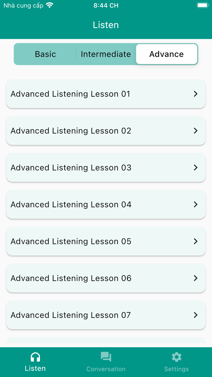 English Listening - Speaking