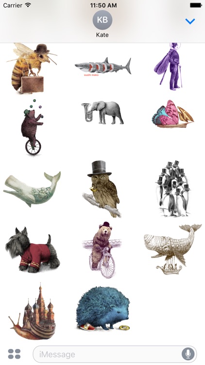 Fictionalmals - Redbubble sticker pack