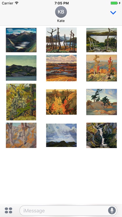 Franklin Carmichael Artworks Stickers