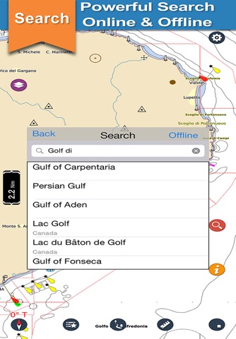 Marine Gargano Nautical Charts - náhled