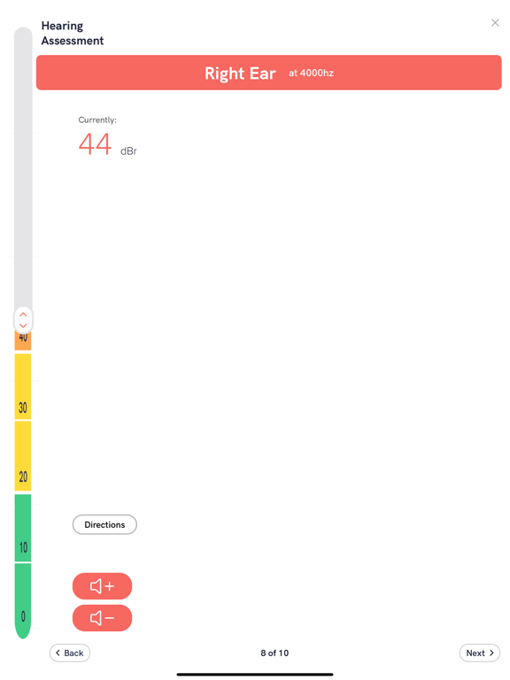 AudioCardio Hearing & Tinnitus iPad screenshot 5 - Health & Fitness app