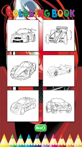 Game screenshot Race Cars Coloring Book - Activities for Kid hack