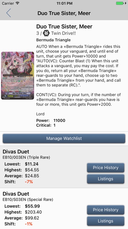 Card Prices: Cardfight!! Vanguard Edition screenshot-3
