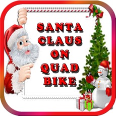 Activities of Santa Claus in North Pole on Quad bike Simulator