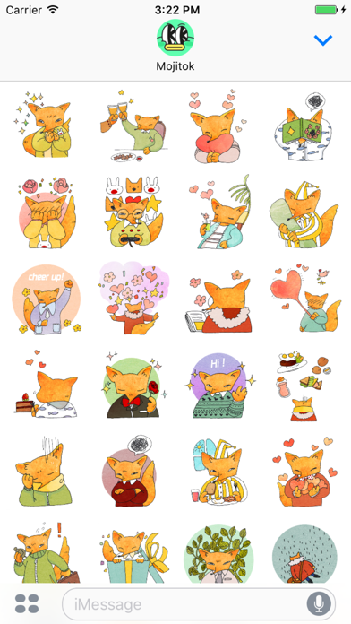 Screenshot #2 pour Fox Mori Stickers
