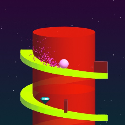 Super Spiral Tower - Rolling Swirly castle iOS App