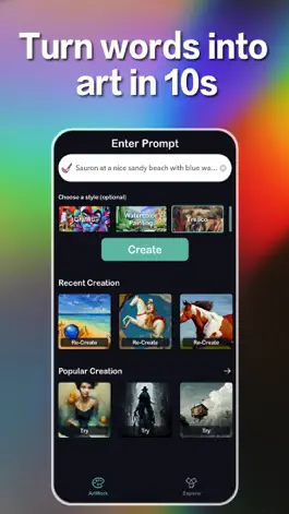 Game screenshot Art Painter-Create Art with AI apk
