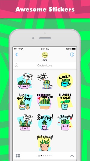 Cactus Love贴纸，设计：jans(圖1)-速報App