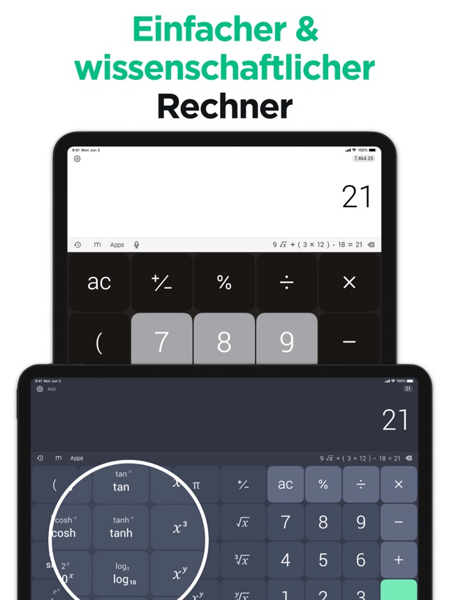 Rechner⁺ im App Store