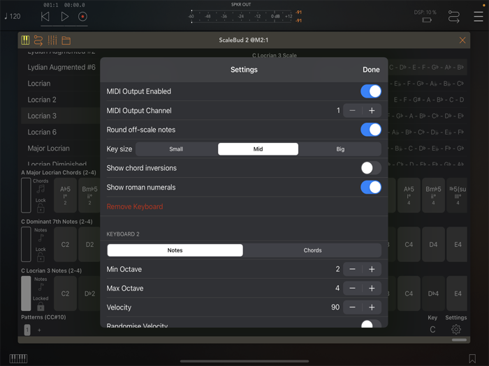 ScaleBud 2 AUv3 MIDI Keyboard