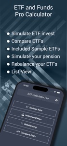 ETF Calculator Pro Savingsplan screenshot #1 for iPhone