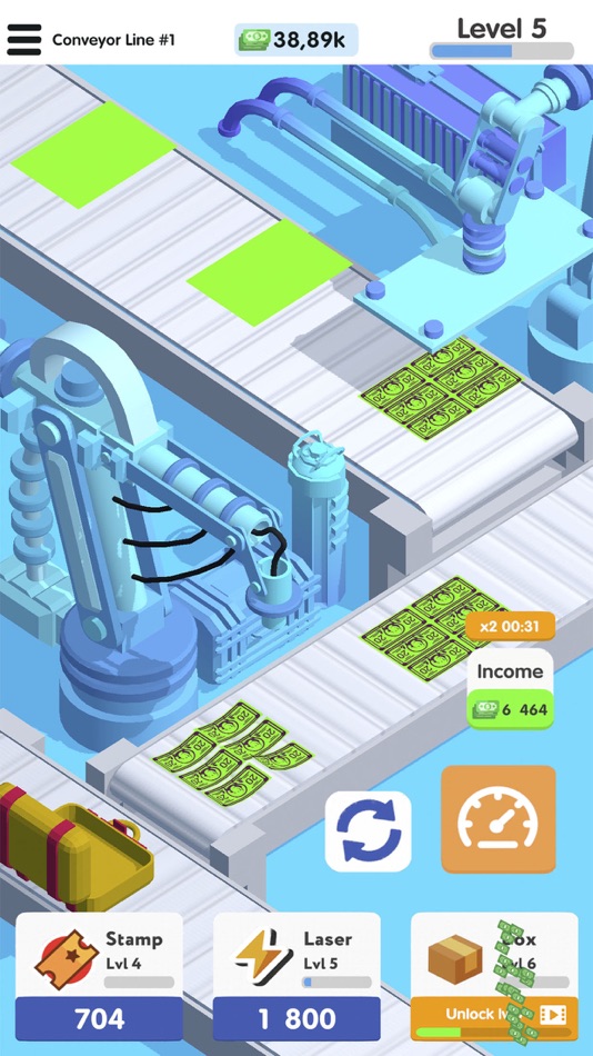#1. Money Factory Tycoon Idle Game (iOS) 게시자: Edgar Aibatov
