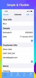 Estimate & Invoice Maker screenshot #3 for iPhone