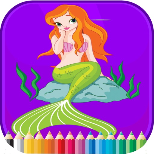 Mermaid Art Coloring Book - Activities for Kid icon