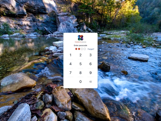 Today's Bank Go iPad screenshot 1 - Finance app