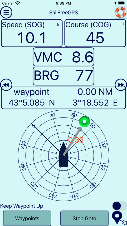 #2. SailFreeGPS (iOS) 由: Frederic BRO