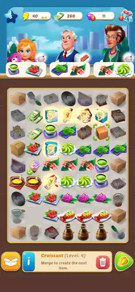 Game screenshot Merge Cafe – Merge game chef mod apk