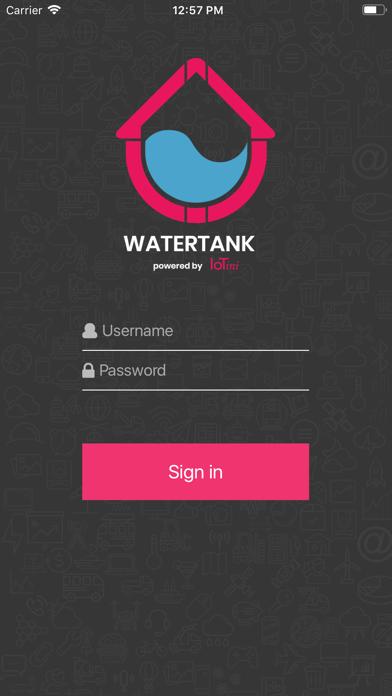 IoTini Water Tank Screenshot