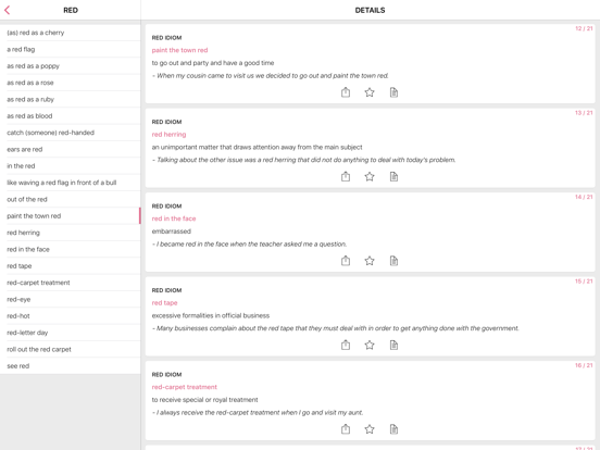 Screenshot #5 pour Color - Business idioms