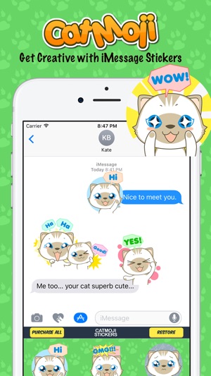 CatMoji Cutest Cat Stickers for iMessage(圖2)-速報App