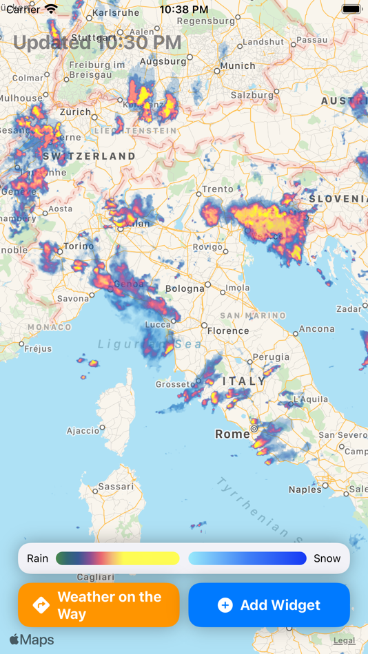 #7. Weather Radar Widget (iOS) 由: Piotr Knapczyk