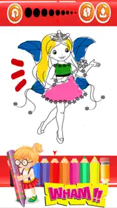 Princess Fairy and Mermaid Coloring Pages For Girl screenshot #4 for iPhone