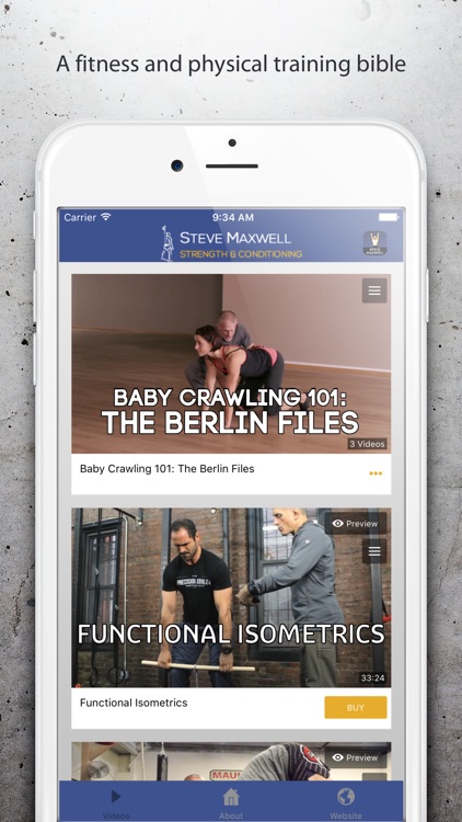 Steve Maxwell - Strength and Conditioning