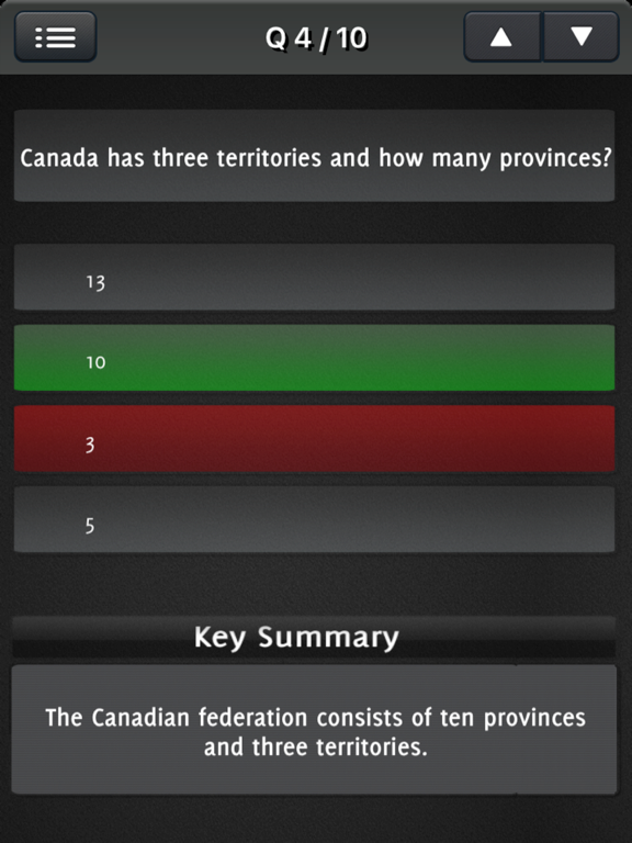 Canada Citizenship 2017 - All Questions iPad screenshot