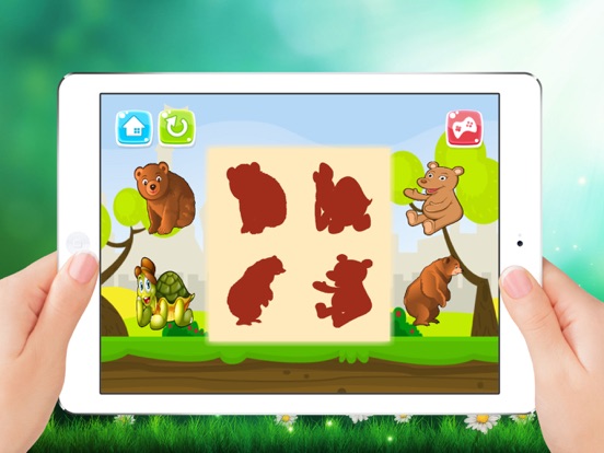 Drag Drop and Match Shadow Animals for kids iPad screenshot