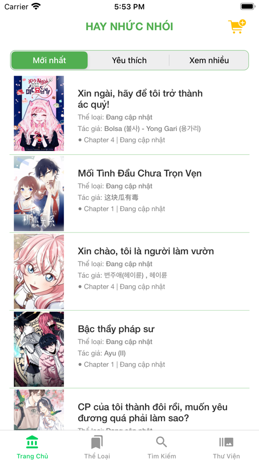 #1. Truyện Tranh Hay Nhức Nhói (iOS) Podle: Tran Hoa