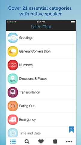 Learn Thai -Travel Phrasebookのおすすめ画像1