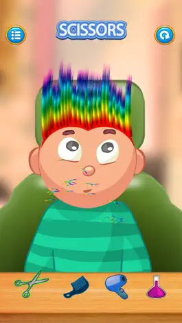 Game screenshot Child game / rainbow hair cut apk