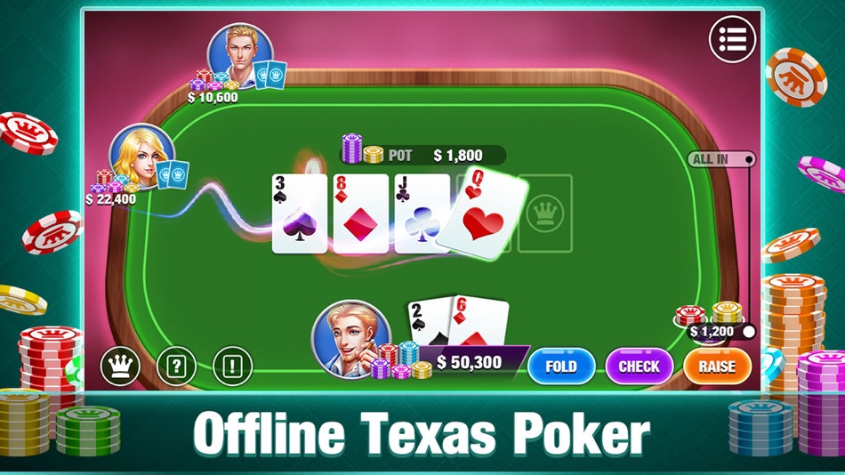Texas Holdem Poker Offline App - 1.02 - (iOS)