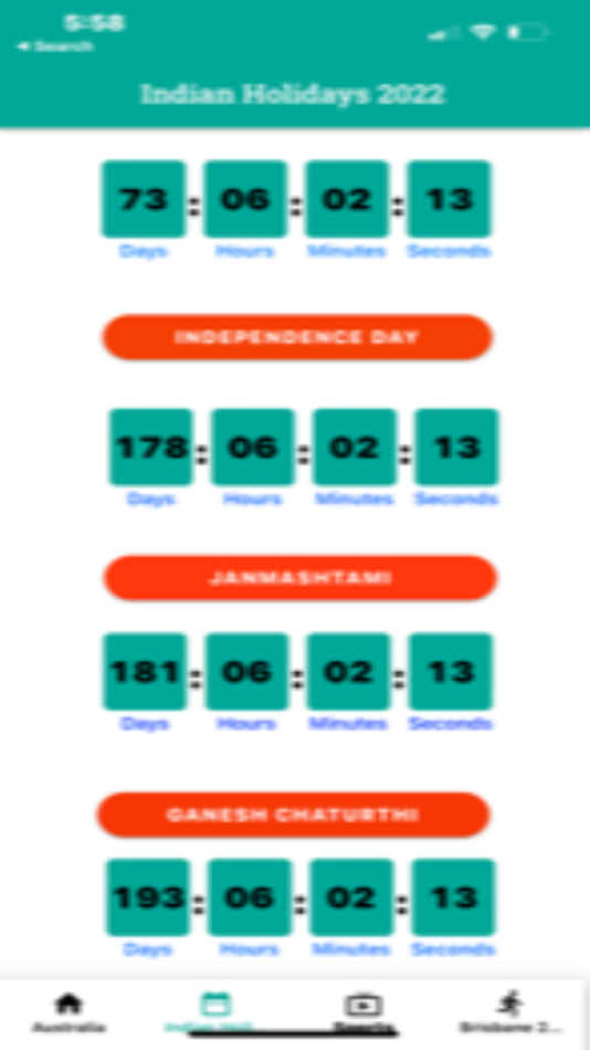 #1. Countdown to Important Days (iOS) 由: Niranjan Somashekar