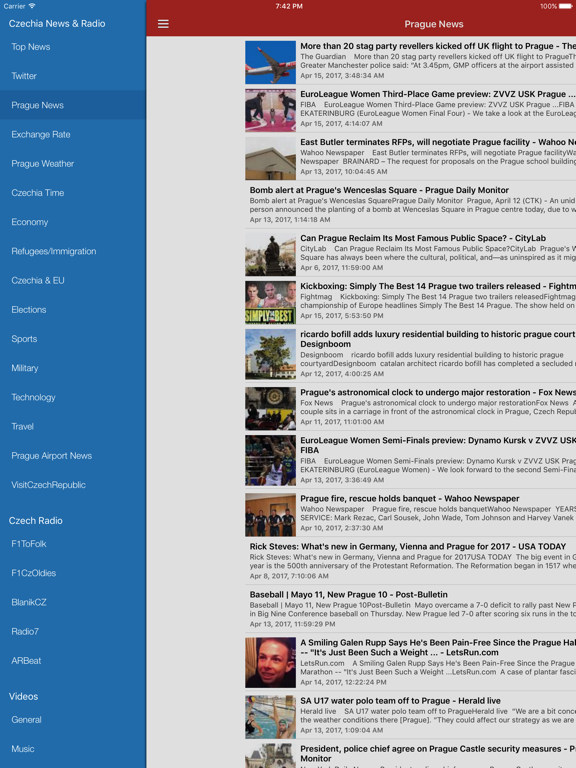 Screenshot #5 pour Czech News in English & Czech Music Radio