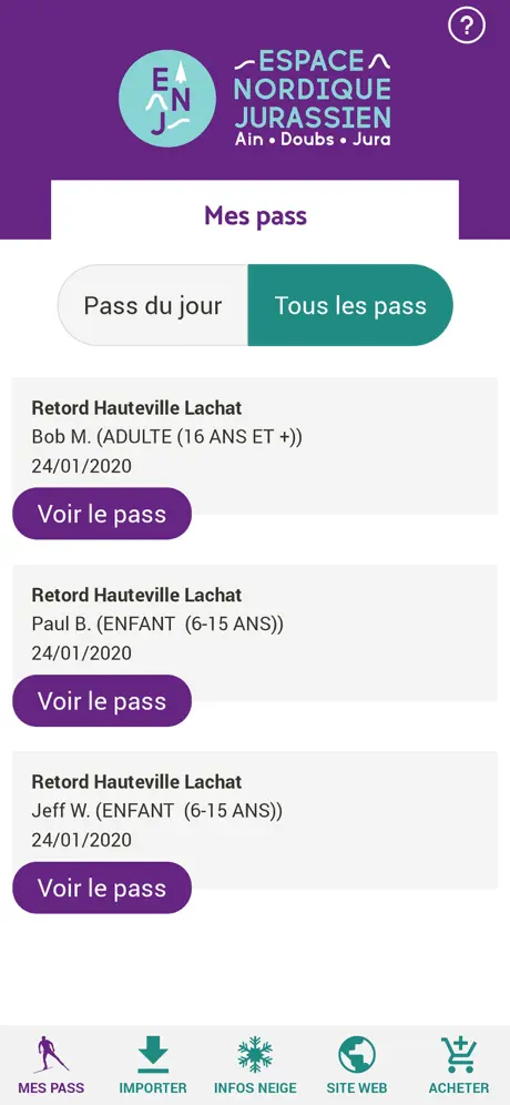 Mon Pass Nordic ENJ