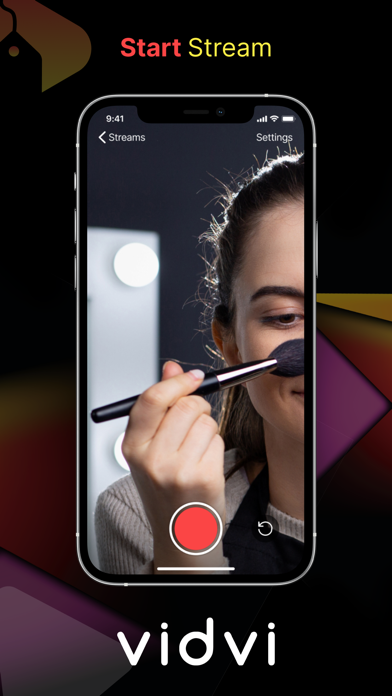 Vidvi Live Broadcaster Screenshot