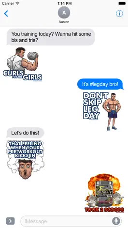 Game screenshot MuscleTech Stickers apk