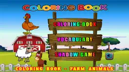 Game screenshot Farm Animals Coloring Book For Kids - First Words mod apk