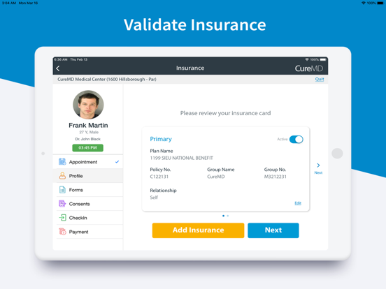 CureMD KIOSK iPad screenshot 4 - Medical app