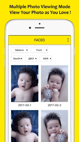 Game screenshot FACED – Face Changes Tracker (Photo & Slideshow) apk
