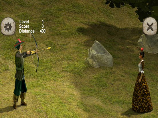 Hit the apple, save princess! iPad screenshot