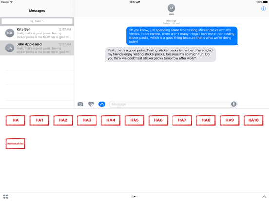Screenshot #6 pour The Haha Scale Sticker Pack