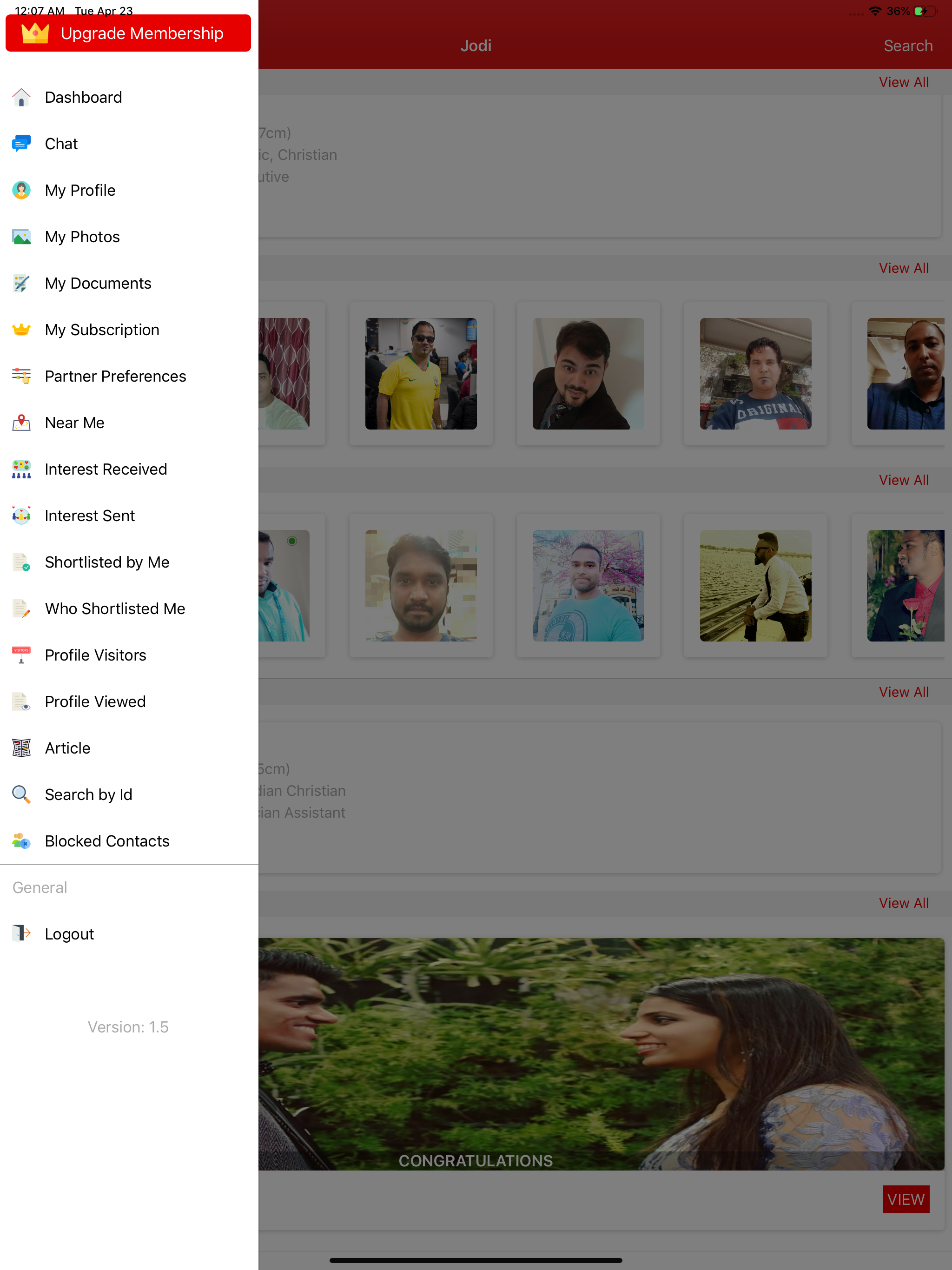 Jodie- Christian Matrimony App