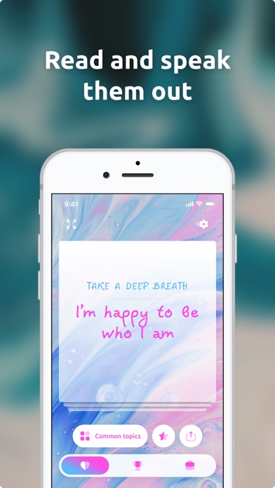 Words of affirmation + widget Screenshot