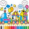 Train Coloring Book - Activities for Kid