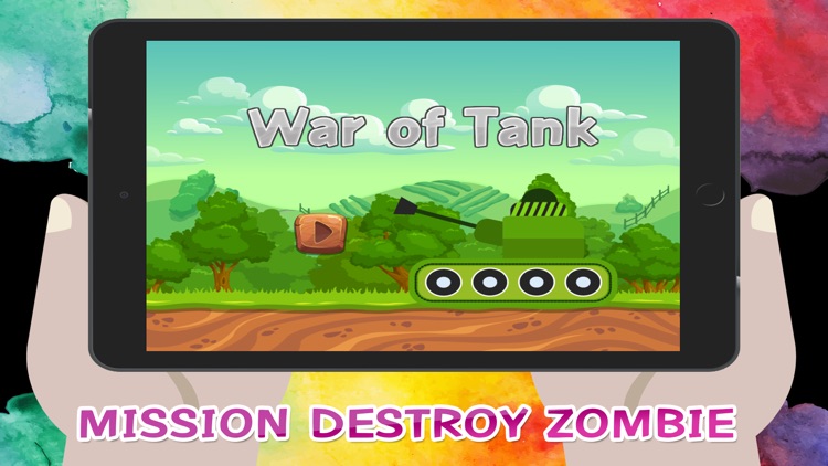 War of Tank Shooting Zombies Games for Kids