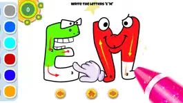 Game screenshot Glitter Cute Alphabet Coloring apk